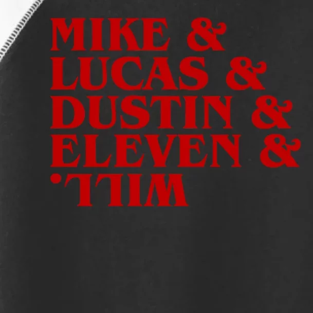 Mike & Lucas & Dustin & Elevin & Will Toddler Fine Jersey T-Shirt