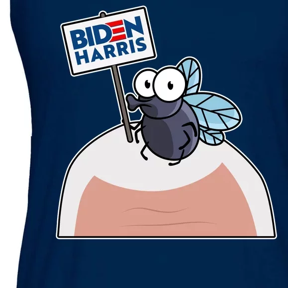 Mike Pence Fly on Head Vote Biden Harris Debate Ladies Essential Flowy Tank