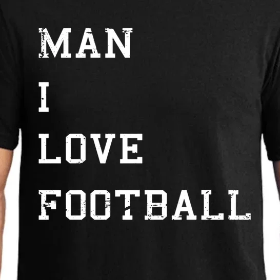 Milf I Love Football Hilarious Adult Acronym Joke Gift Pajama Set