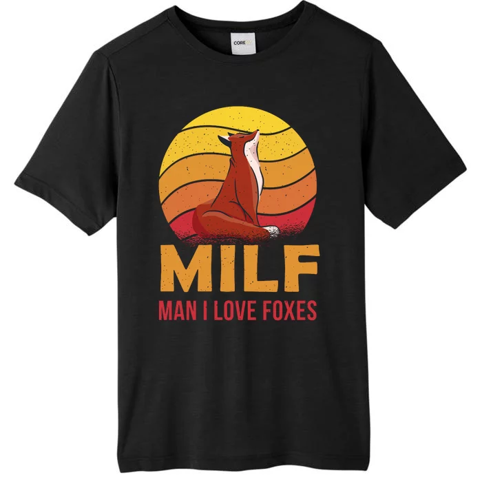 Man I Love Foxes MILF Funny ChromaSoft Performance T-Shirt