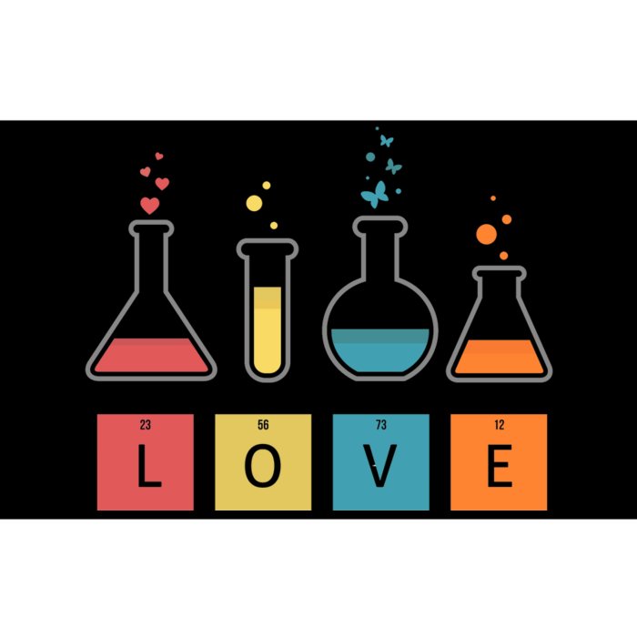 Man I Love Science Chemistry Set Bumper Sticker