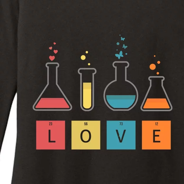 Man I Love Science Chemistry Set Womens CVC Long Sleeve Shirt