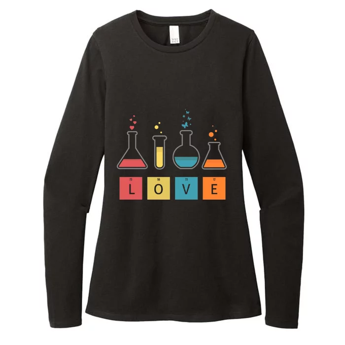 Man I Love Science Chemistry Set Womens CVC Long Sleeve Shirt