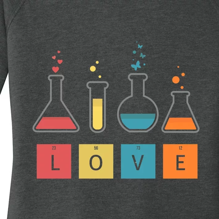 Man I Love Science Chemistry Set Women's Perfect Tri Tunic Long Sleeve Shirt