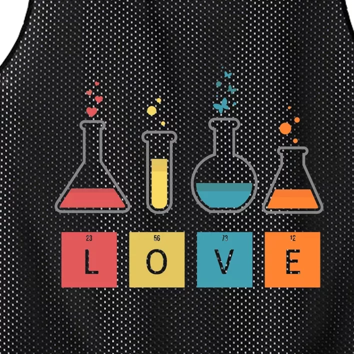 Man I Love Science Chemistry Set Mesh Reversible Basketball Jersey Tank