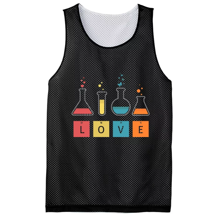 Man I Love Science Chemistry Set Mesh Reversible Basketball Jersey Tank