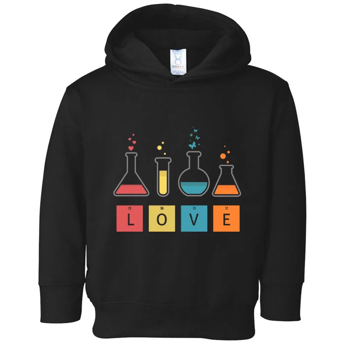 Man I Love Science Chemistry Set Toddler Hoodie