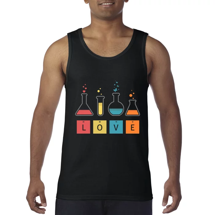 Man I Love Science Chemistry Set Tank Top