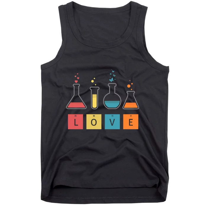 Man I Love Science Chemistry Set Tank Top