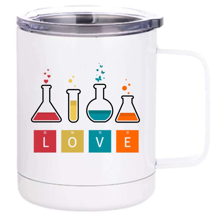 Man I Love Science Chemistry Set Front & Back 12oz Stainless Steel Tumbler Cup