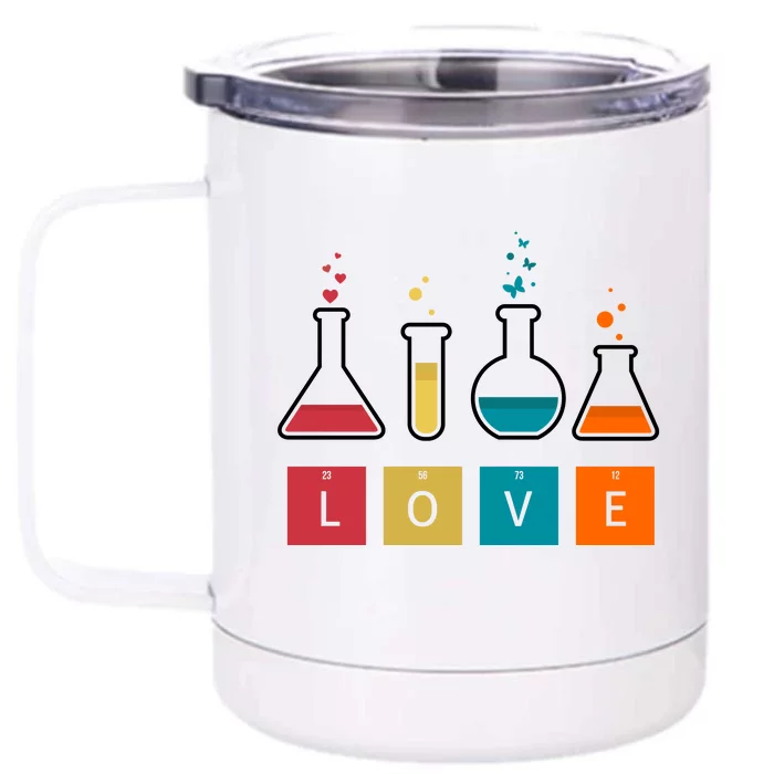 Man I Love Science Chemistry Set Front & Back 12oz Stainless Steel Tumbler Cup