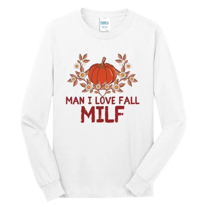 Man I Love Fall Funny Halloween Tall Long Sleeve T-Shirt