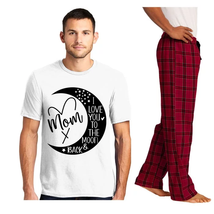 Mom I Love You To The Moon And Back I Love My Mom To The Moon Gift Pajama Set