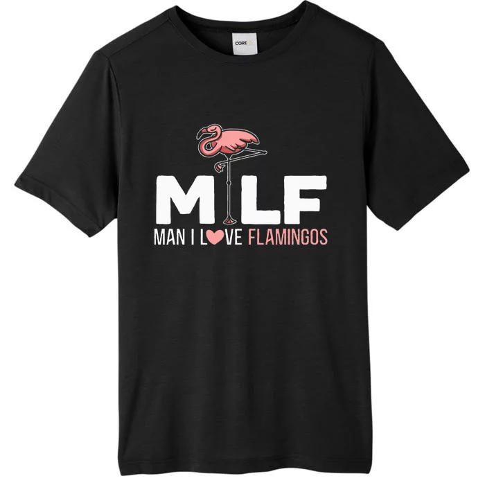 Man I Love Flamingos Bird Lover Summer ChromaSoft Performance T-Shirt