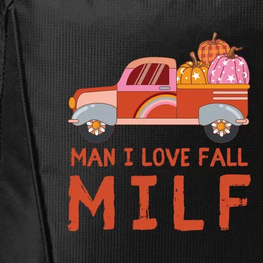 Man I Love Fall Funny Halloween City Backpack