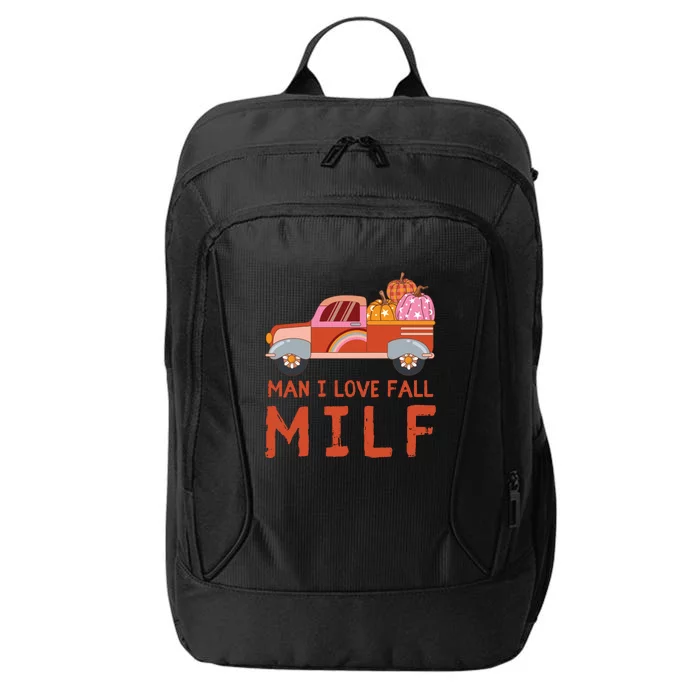 Man I Love Fall Funny Halloween City Backpack