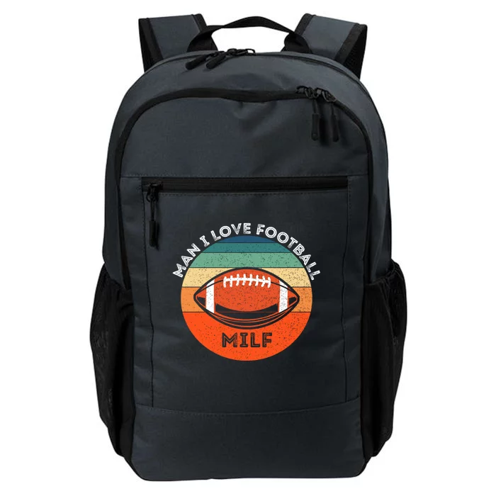 Milf I Love Football Retro Sunset Vintage Football 'S Gift Daily Commute Backpack