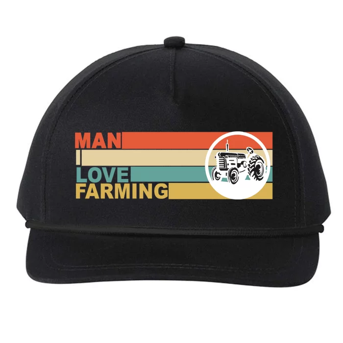 Man I Love Farming Snapback Five-Panel Rope Hat