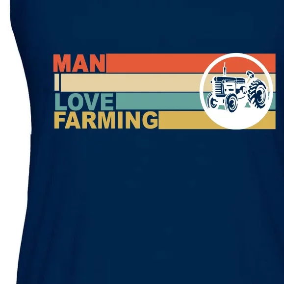 Man I Love Farming Ladies Essential Flowy Tank