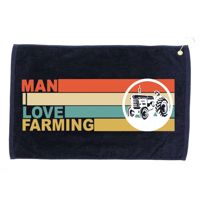 Man I Love Farming Grommeted Golf Towel