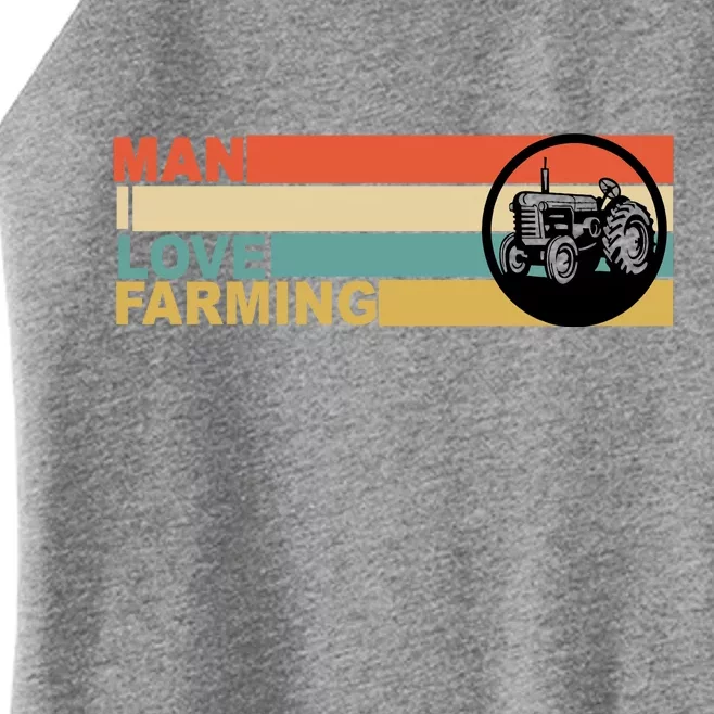 Man I Love Farming Women’s Perfect Tri Rocker Tank