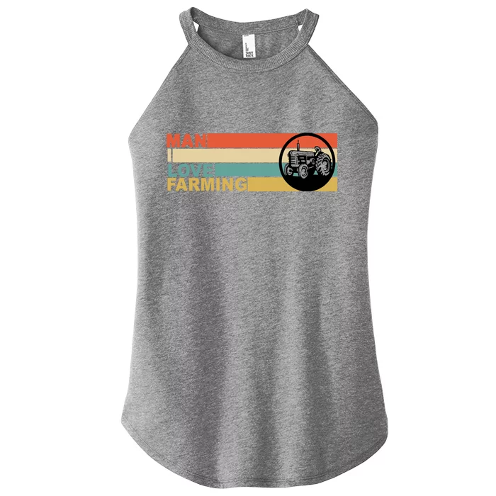 Man I Love Farming Women’s Perfect Tri Rocker Tank