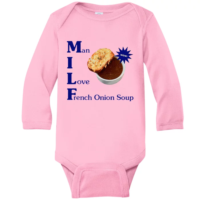 Man I Love French Onion Soup Baby Long Sleeve Bodysuit