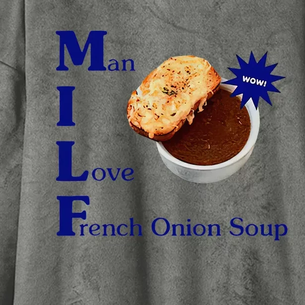 Man I Love French Onion Soup Hooded Wearable Blanket