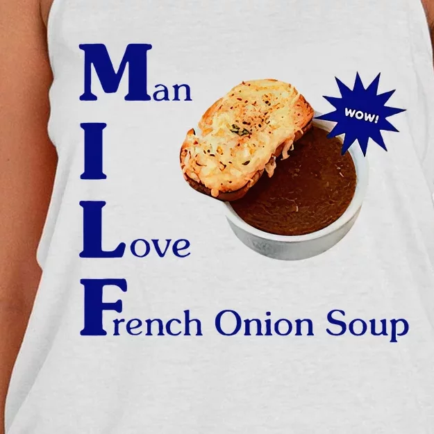 Man I Love French Onion Soup Women's Knotted Racerback Tank