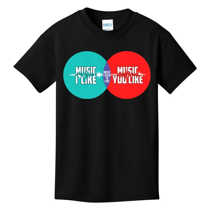 Music I Like Music You Like Music I Used To Like Kids T-Shirt