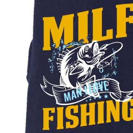 Man I Love Fishing MILF Hook Camping Fish Funny Doggie 3-End Fleece Hoodie