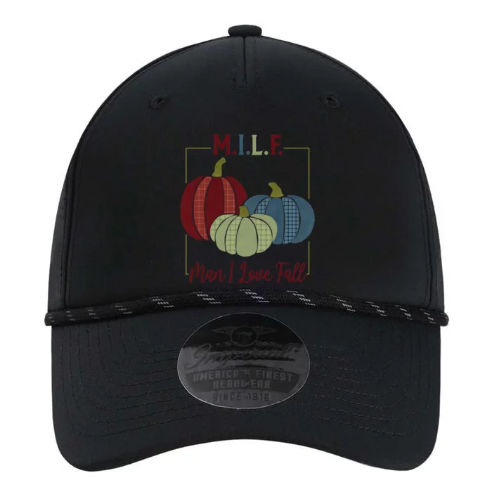 Milf I Love Fall Colorful Pumpkins Funny Gift Performance The Dyno Cap