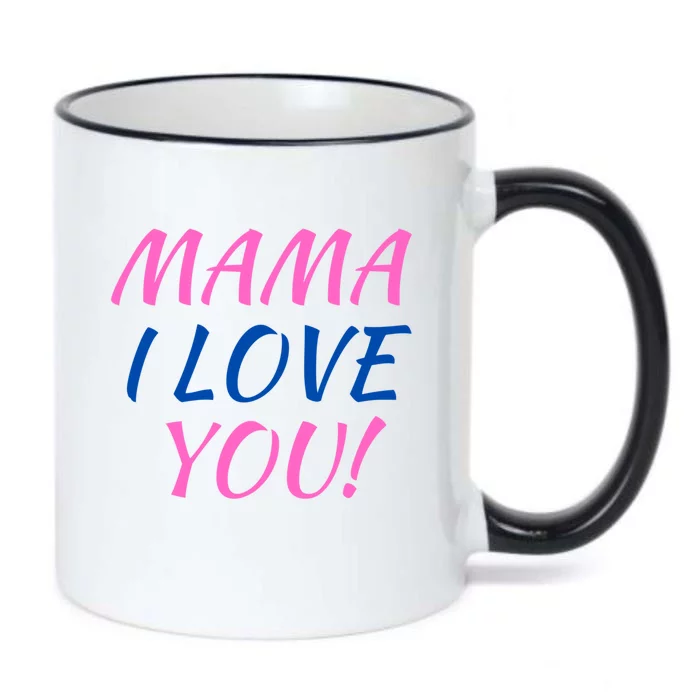 Mama I Love You Gift Black Color Changing Mug