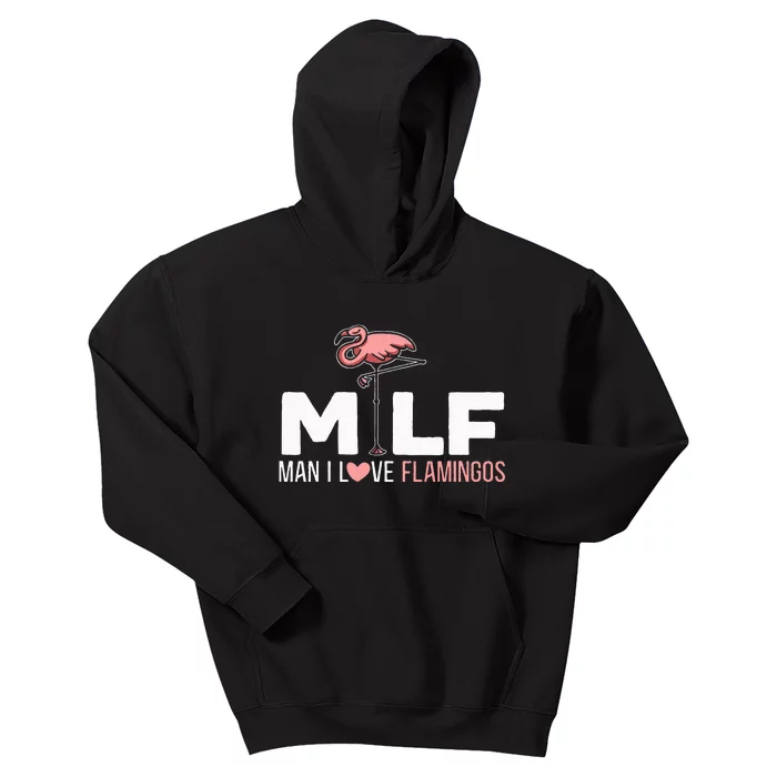 Man I Love Flamingos Bird Lover Summer Flamingo Kids Hoodie