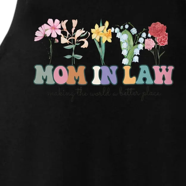 Mother In Law Mothers Day Gift For Mother Family Ladies Tri-Blend Wicking Tank