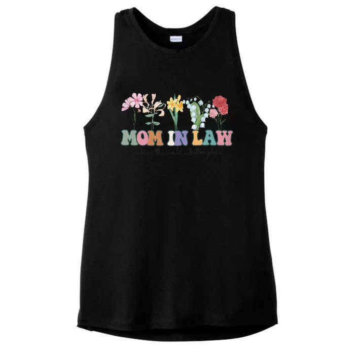 Mother In Law Mothers Day Gift For Mother Family Ladies Tri-Blend Wicking Tank