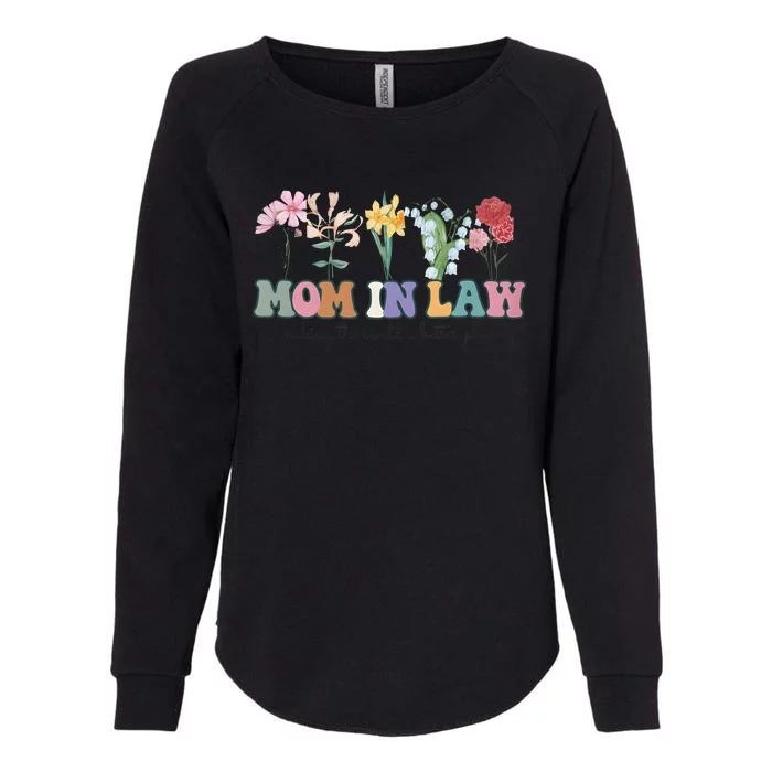 Mother In Law Mothers Day Gift For Mother Family Womens California Wash Sweatshirt