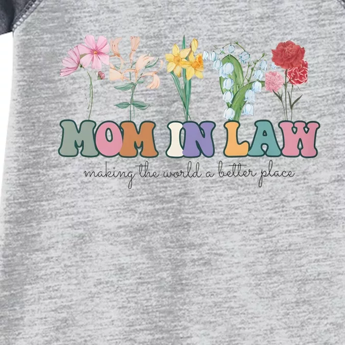 Mother In Law Mothers Day Gift For Mother Family Infant Baby Jersey Bodysuit