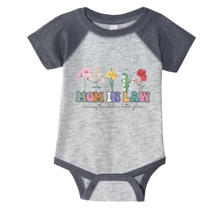 Mother In Law Mothers Day Gift For Mother Family Infant Baby Jersey Bodysuit