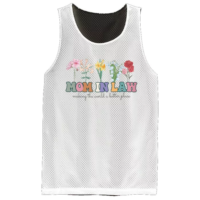 Mother In Law Mothers Day Gift For Mother Family Mesh Reversible Basketball Jersey Tank