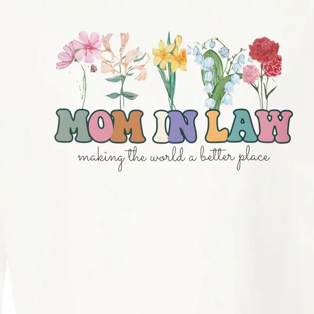 Mother In Law Mothers Day Gift For Mother Family Cropped Pullover Crew