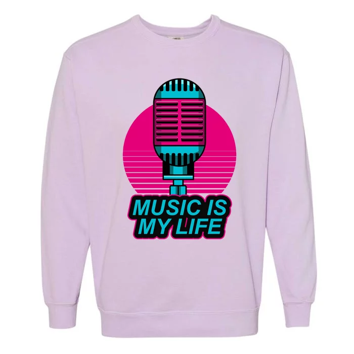 Music Is Life Garment-Dyed Sweatshirt