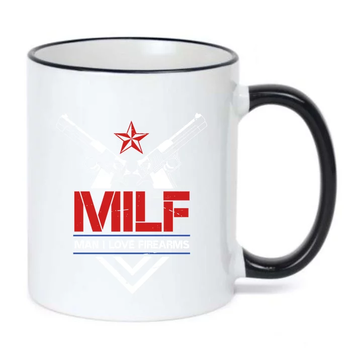 Milf I Love Firearms Gun Owners Patriotic Pro Usa Design Meaningful Gift Black Color Changing Mug