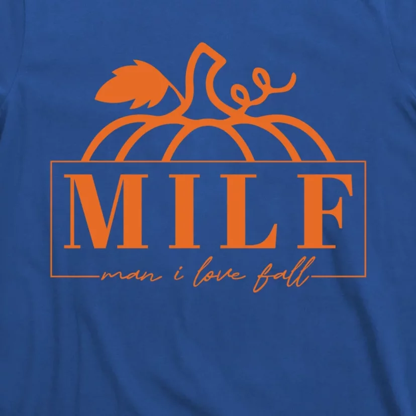 Milf I Love Fall Halloween Pumpkin Gift T-Shirt