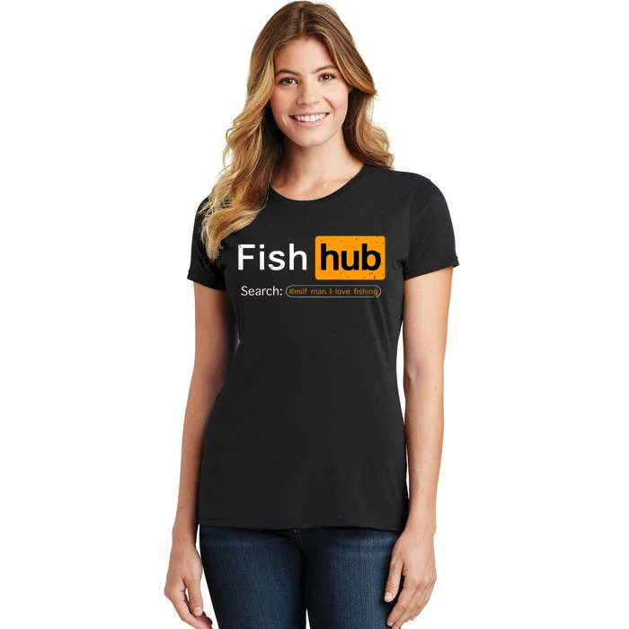 MILFMan I Love Fishing Funny Fishing Fishermen Women's T-Shirt