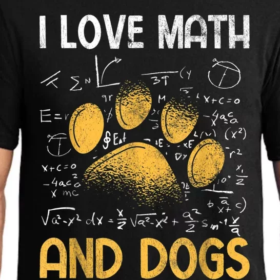 Mathematics I Love Dogs And Math Pajama Set