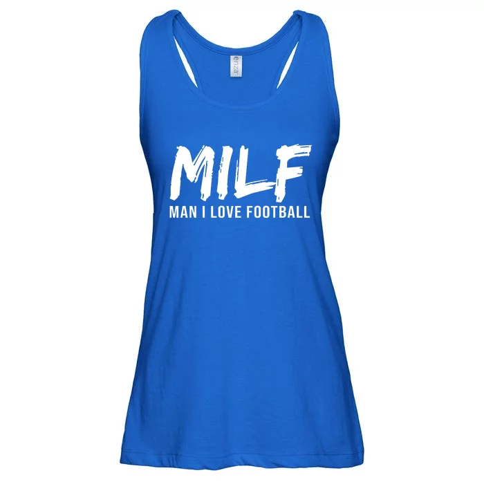 Man I Love Football Funny MILF Ladies Essential Flowy Tank