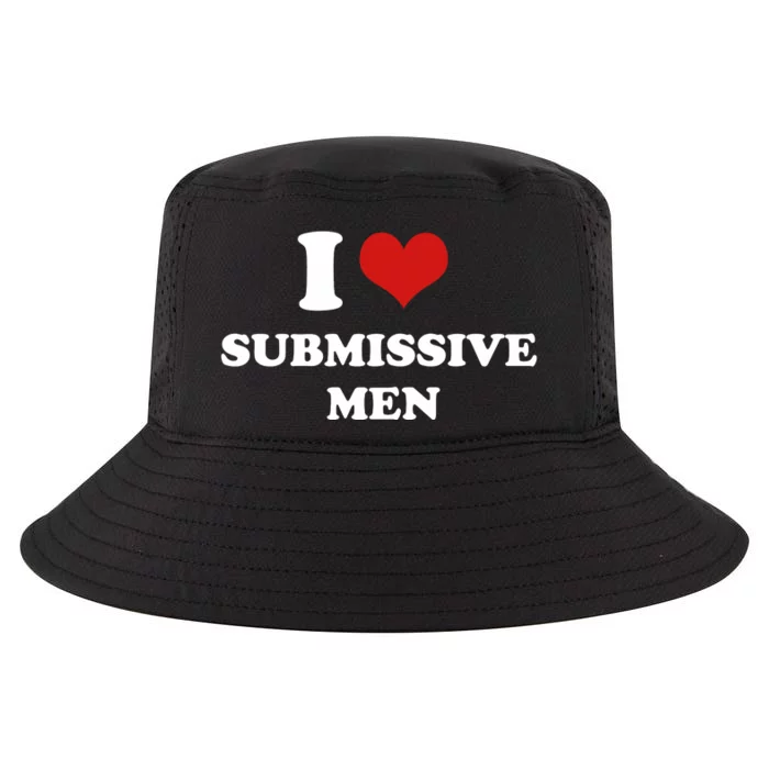 Meme I Love Heart Submissive Men 2000s Style Joke Cool Comfort Performance Bucket Hat