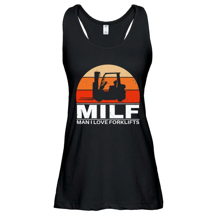 Man I Love Forklifts Ladies Essential Flowy Tank