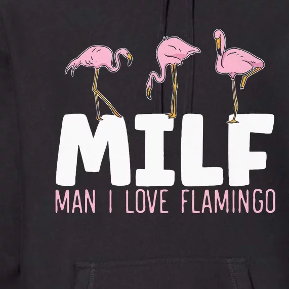 Man I Love Flamingos Bird Lover Summer Flamingo Premium Hoodie